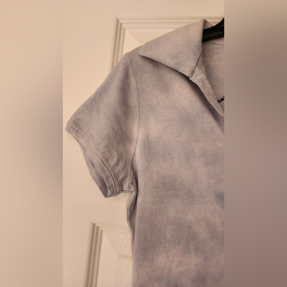 Key Closet Dragon Fine Jersey Polo Crystal Women’s Purple Shirt Size Medium - Picture 9 of 14